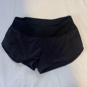 Lululemon Black Speedup shorts